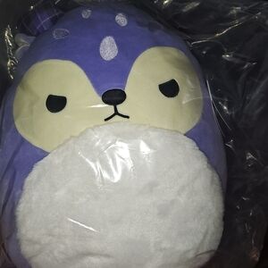 14-Inch Binoche the Purple Fawn with Plaid Antlers and Bow Brand New